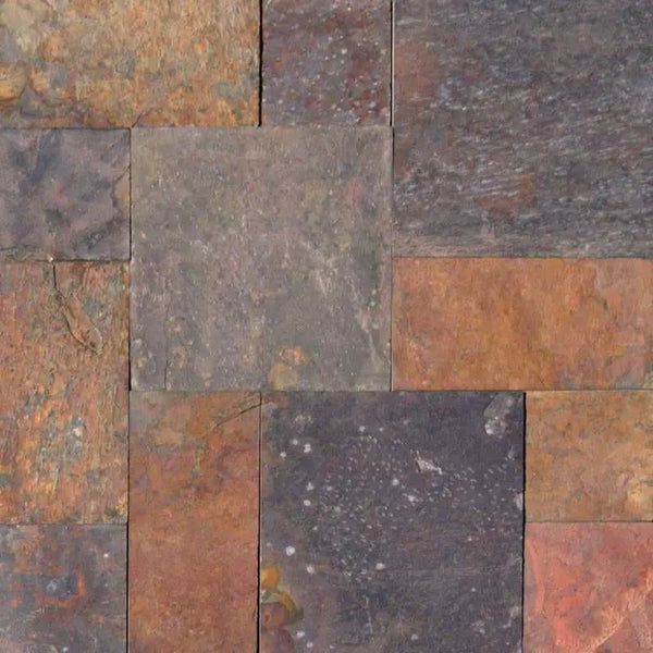 Multi Classic Gauged Pattern Slate Tiles