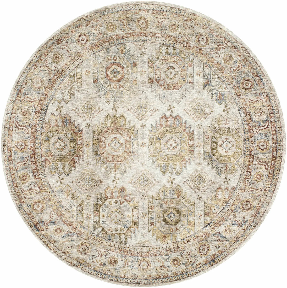 Crescentia Cream Textured Rug with Fringes, photo 9 of 9
