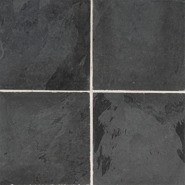 Montauk Black Gauged Slate Tiles 12x12