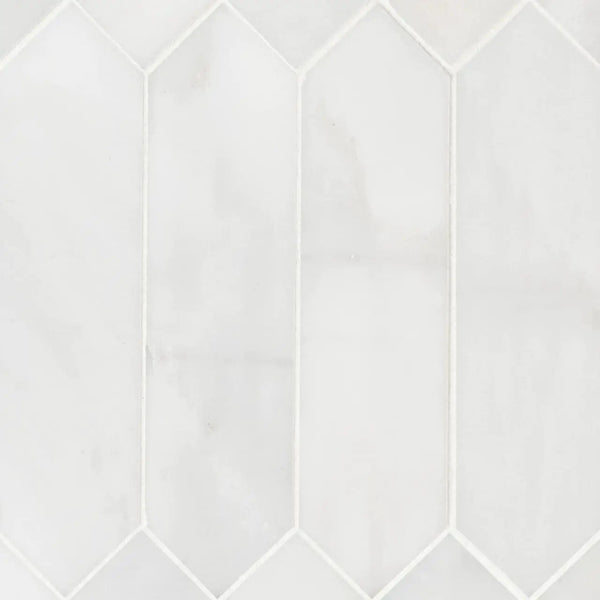 Arabescato Carrara 3x12 Picket Honed Marble Mosaics