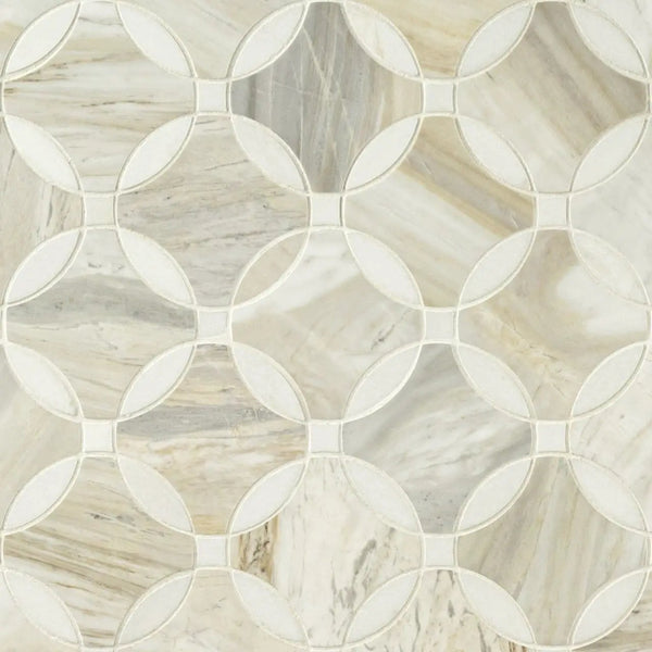 Athena Gold Lola Polished Pattern Marble Mosaics