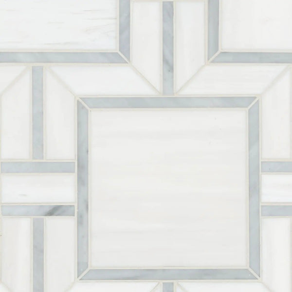 Bianco Dolomite Alana Polished Marble Mosaics