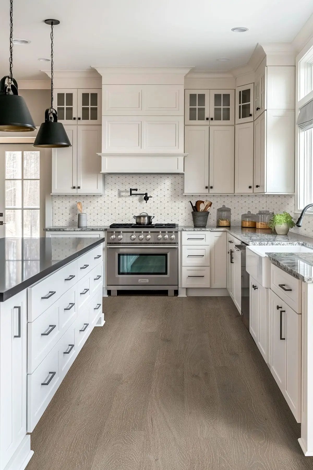 Bianco Dolomite Crema Dotty Polished Pattern Marble Mosaics by MSI Surfaces
