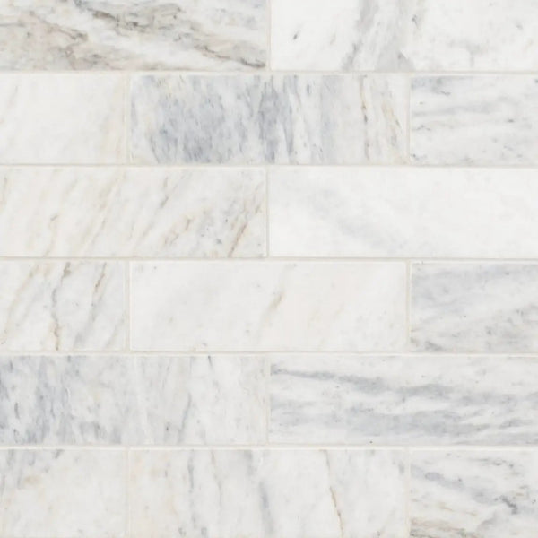 Capri Blue Honed Subway Tile 2x6 Marble Mosaics