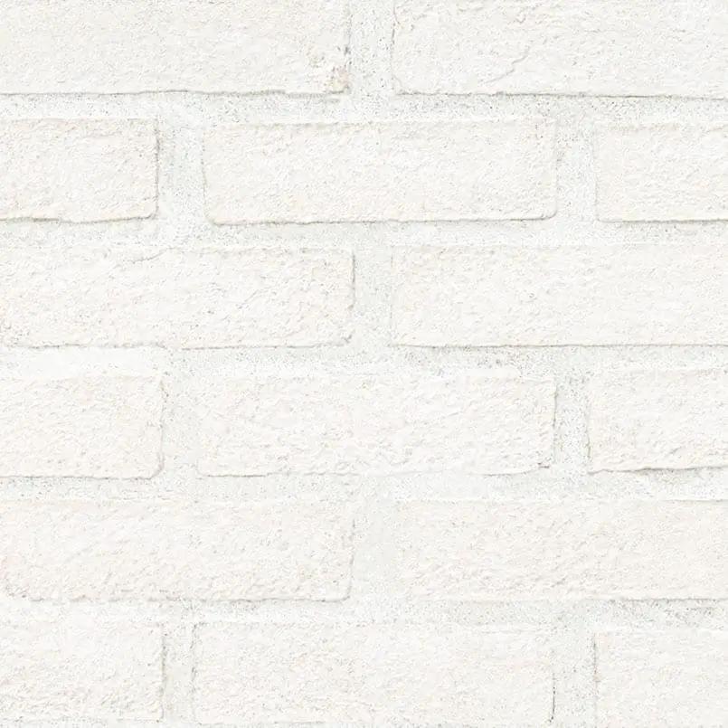 Alpine White Clay Brick 2.25x7.5 Natural Mosaics close up
