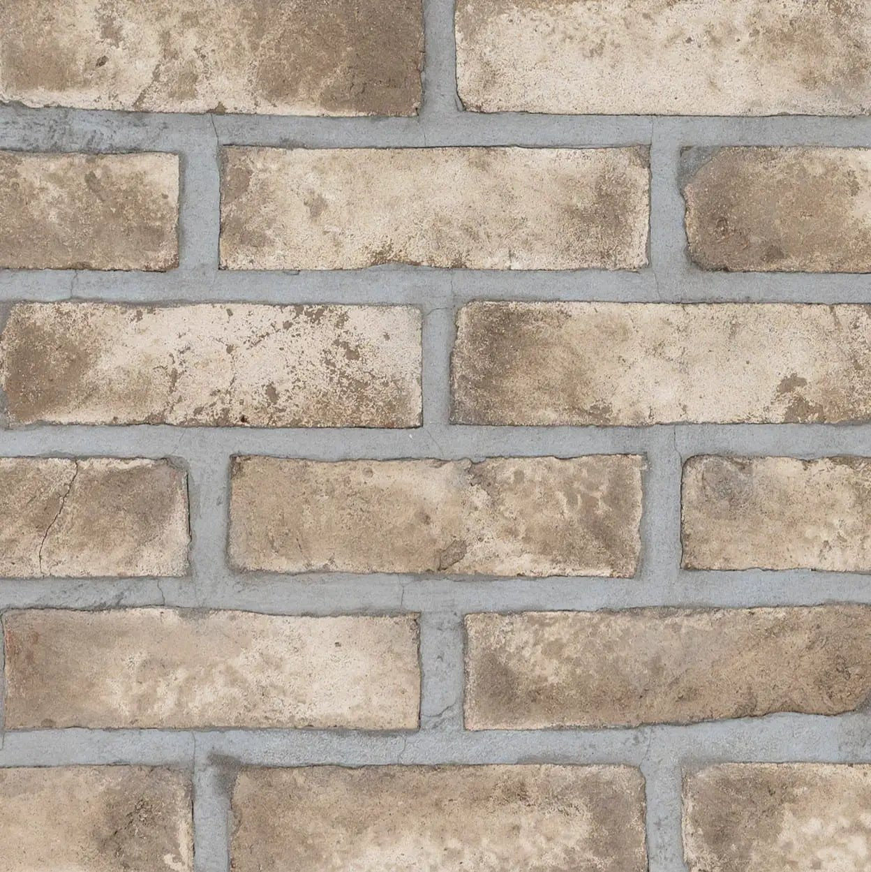 Doverton Gray Clay Brick 2.25x7.5 Natural Mosaics close up
