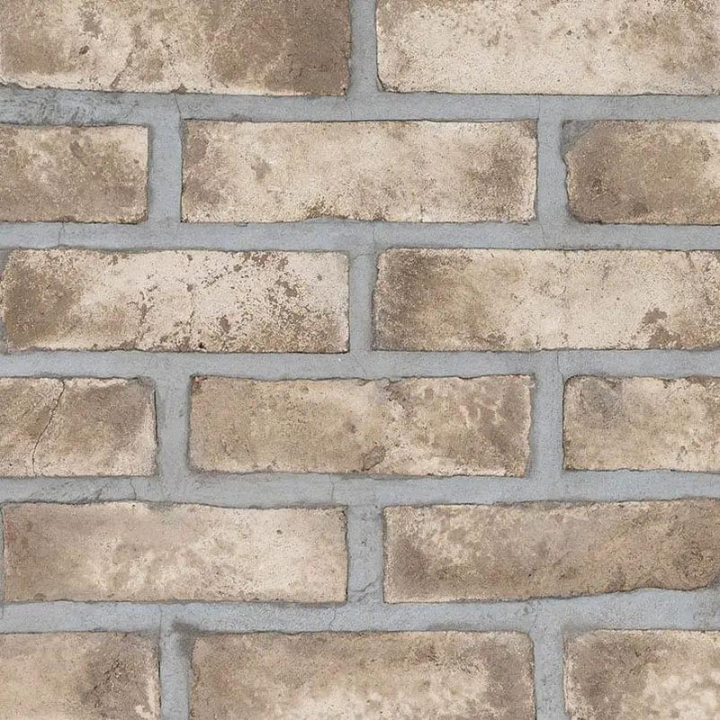Doverton Gray Clay Brick 2.25x7.5 Natural Mosaics close up