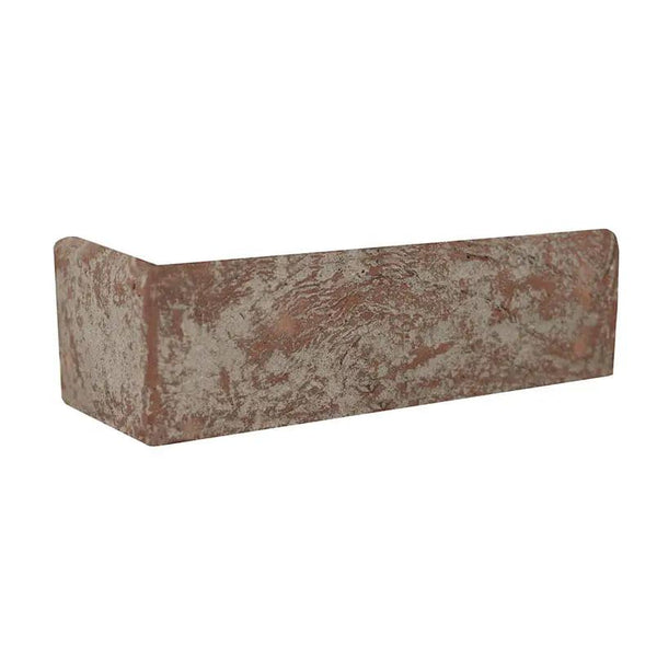 Noble Red Clay Brick Tile 2.25x7.5 Tumbled Corner Mosaics 2.25x10.75