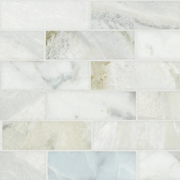 Cloudland 2x6 Polished Marble Mosaics