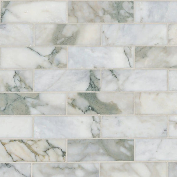 Coronado 2x6 Subway Honed Marble Mosaics