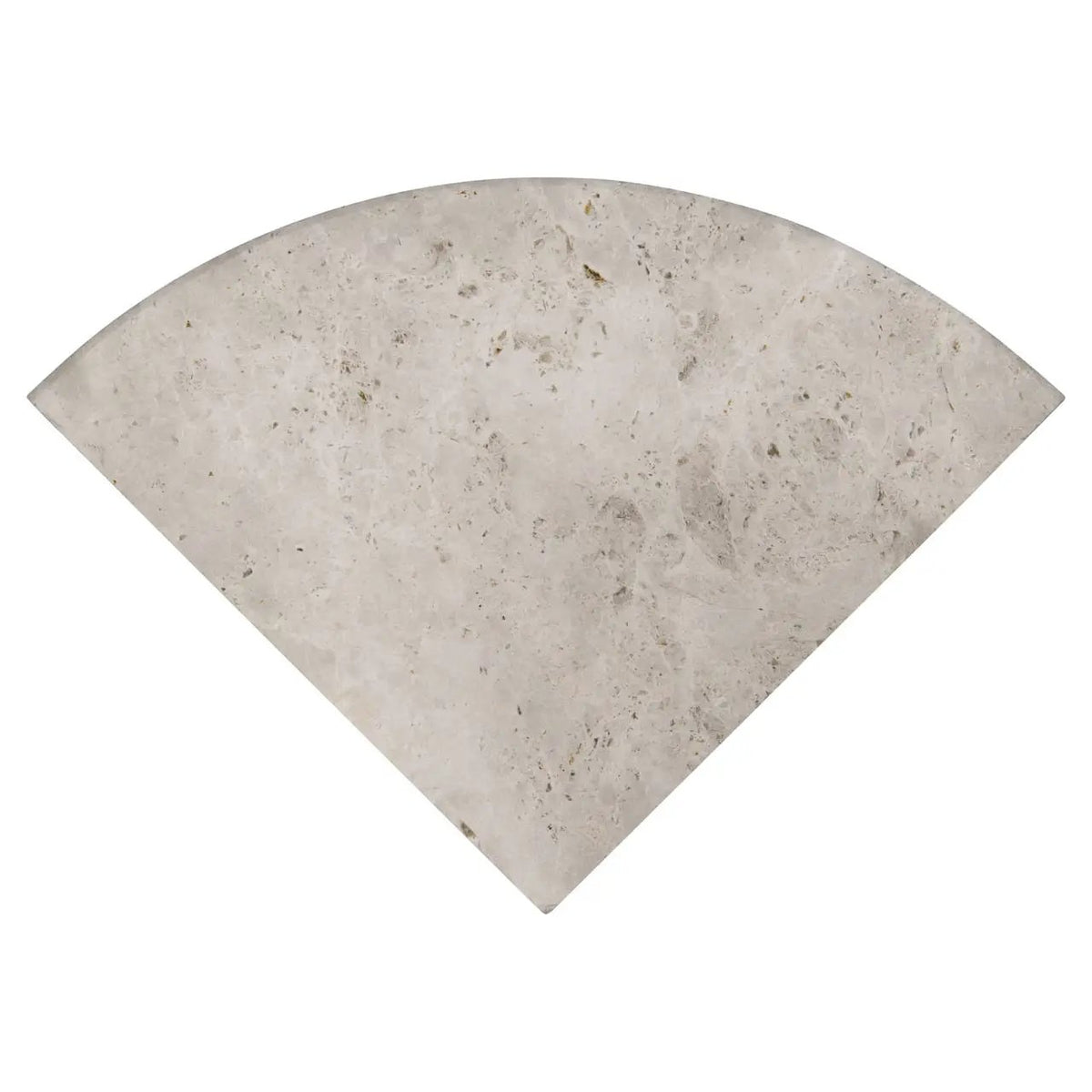 Tundra Gray 9" Radius Cornershelf Polished Corner Marble Mosaics by MSI Surfaces