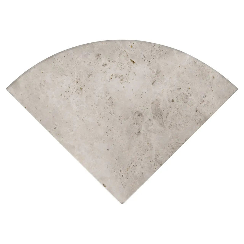 Tundra Gray 9" Radius Cornershelf Polished Corner Marble Mosaics by MSI Surfaces