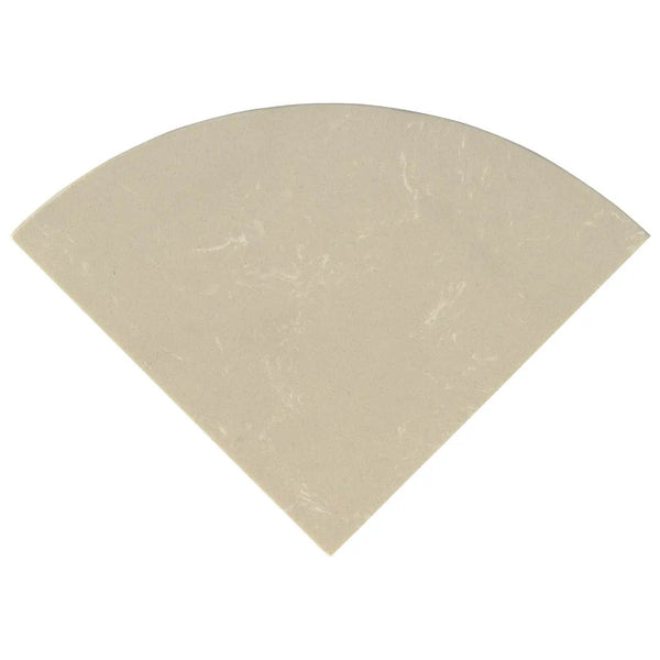 Engineered Beige 18" Radius Seat Polished Marble Mosaics