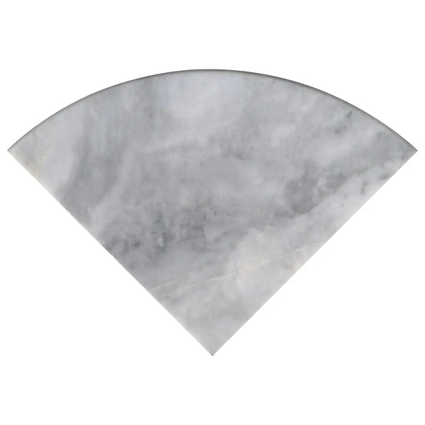 Turkish Carrara 18" Radius Seat Polished Marble Mosaics