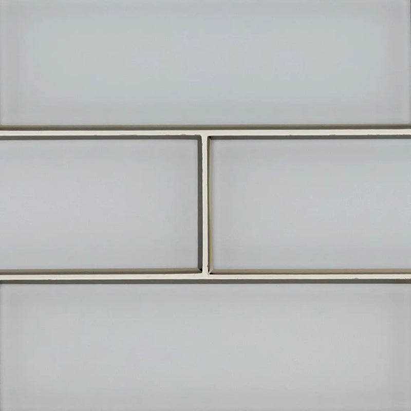 Ice Bevel Glass Tile 4x12 Mosaics by MSI Surfaces
