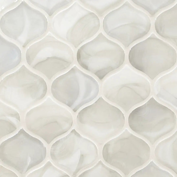 Pearla Arabesque 8mm Pattern Glass Mosaics