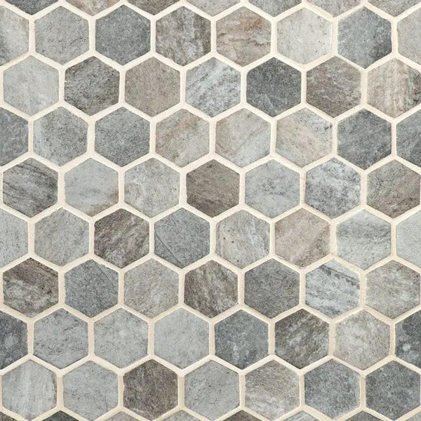 Stonella Hexagon Mosaic Tile Glass