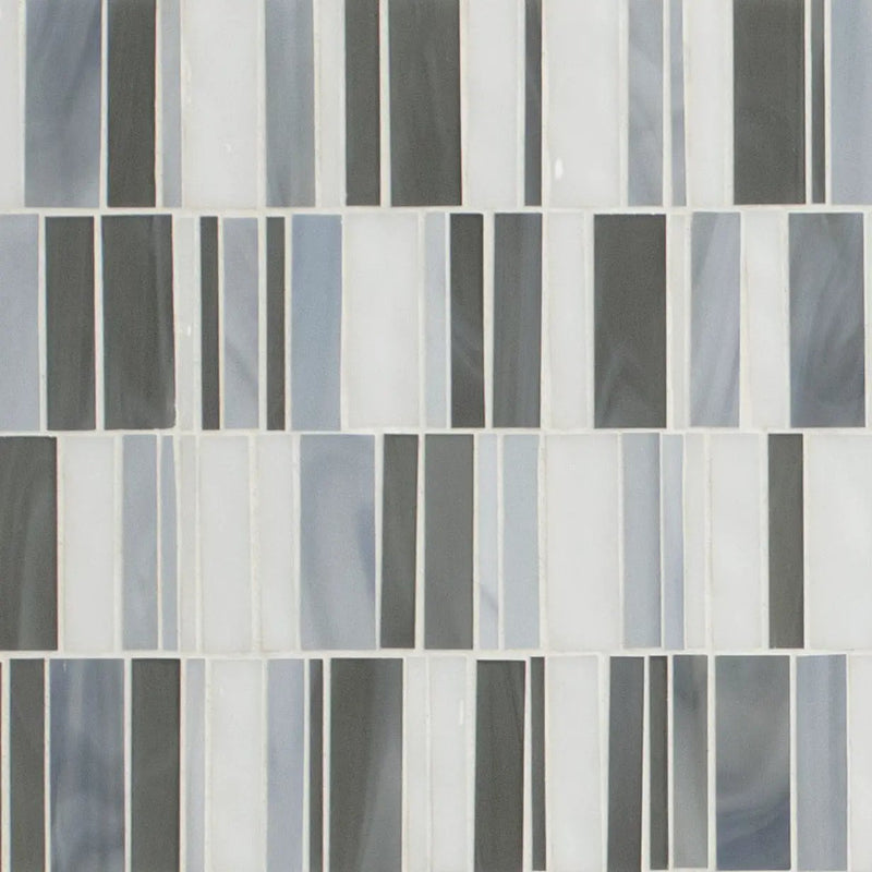 Citi Stax Lapis 3mm Pattern Glass Mosaics close up