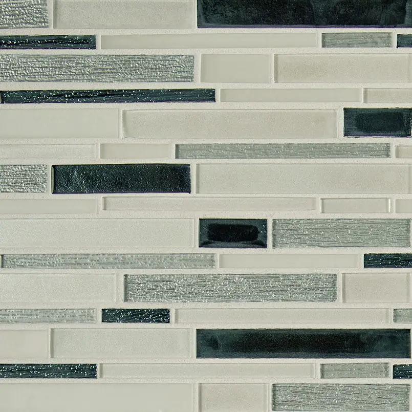 Anacapri Blend Interlocking 6mm Pattern Glass Mosaics by MSI Surfaces