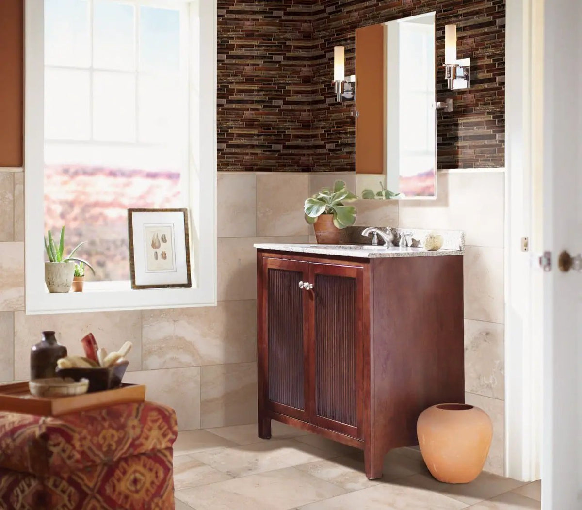 Artista Interlocking Pattern 8mm Glass Mosaics by MSI Surfaces