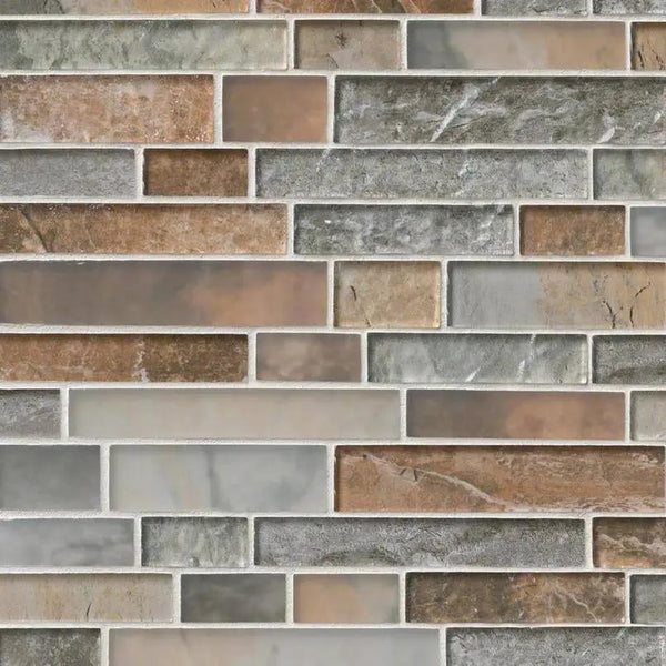 Taos Interlocking Pattern 8mm Glass Mosaics