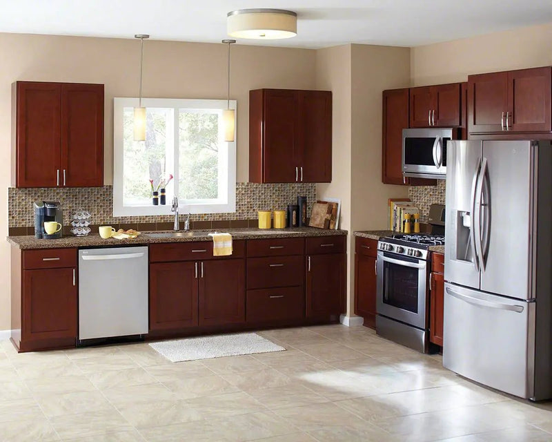 Manhattan Blend Pattern 8mm Glass Mosaics in a finished room
