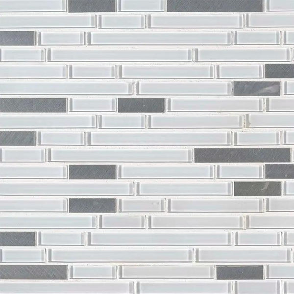 Lucid Sky Interlocking 4mm Pattern Glass Mosaics