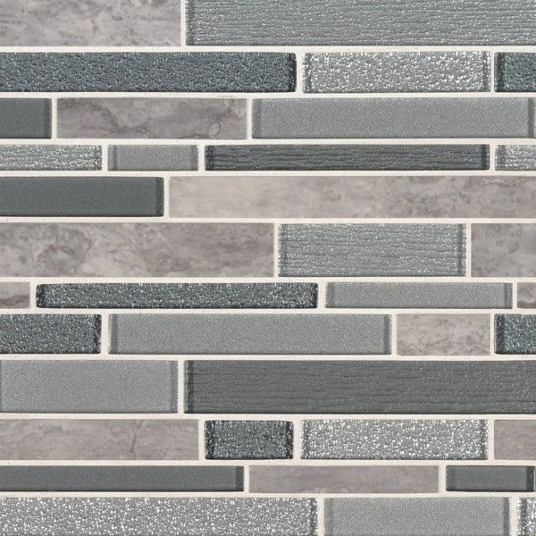 Smoky Alps Interlocking 8mm Pattern Porcelain Mosaics