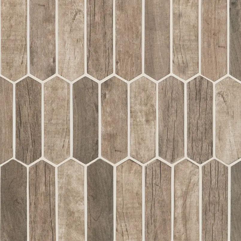 Driftwood Picket 6mm Glass Mosaics by MSI Surfaces
