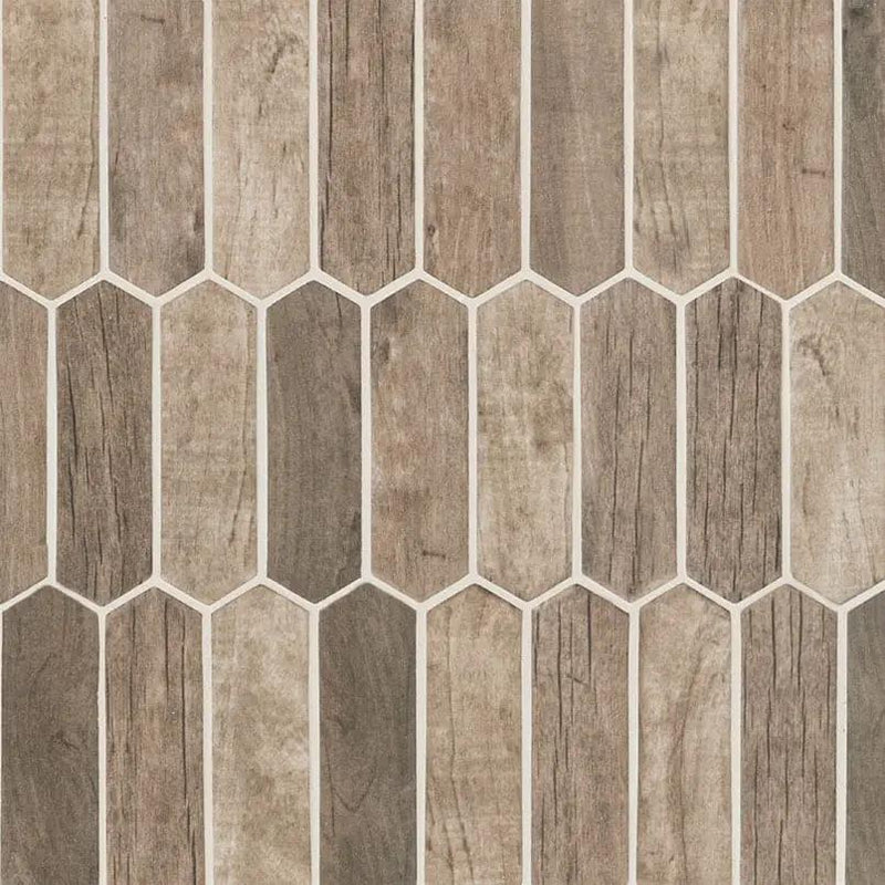 Driftwood Picket 6mm Glass Mosaics by MSI Surfaces