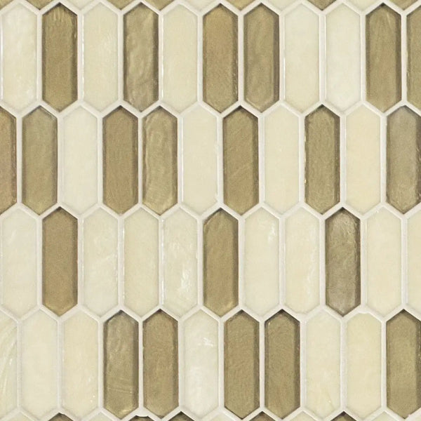 Pixie Gold 6mm Pattern Glass Mosaics