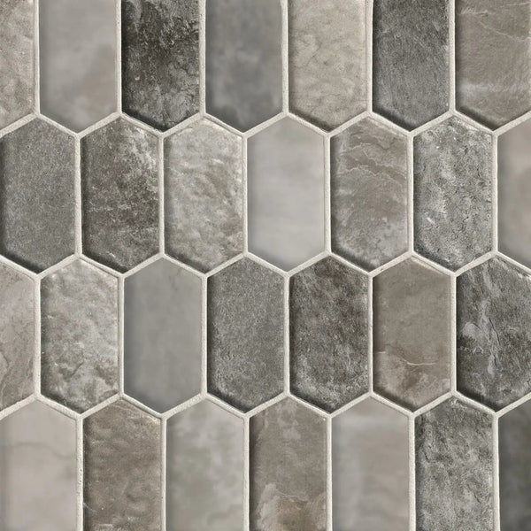 Savoy Picket Pattern 8mm Glass Mosaics