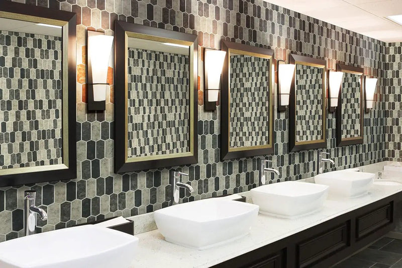 Urban Tapestry Picket 6mm Glass Mosaics by MSI Surfaces