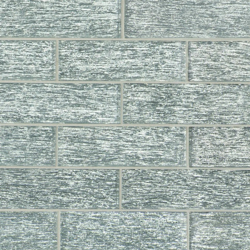 Chilcott Bright Subway Tile 2x6 Glass Mosaics by MSI Surfaces