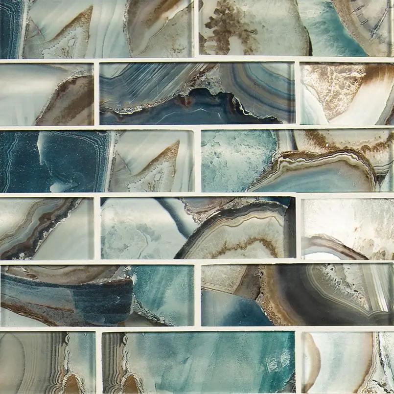 Night Sky Subway Tile 2x6 Glass Mosaics by MSI Surfaces