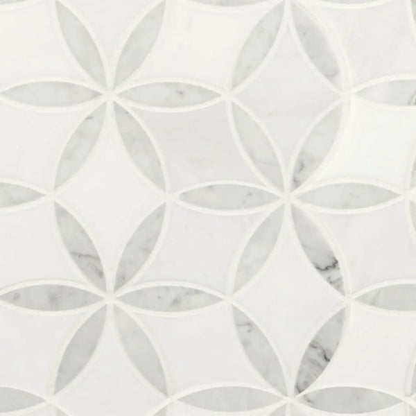 La Fleur Polished Pattern Marble Mosaics