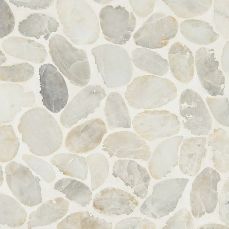 Dorado Pebble Tumbled 10mm Pattern Marble Mosaics close up