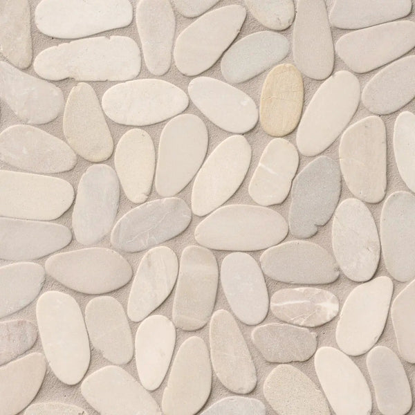 Sliced Pebble Earth Tumbled Pattern Marble Mosaics