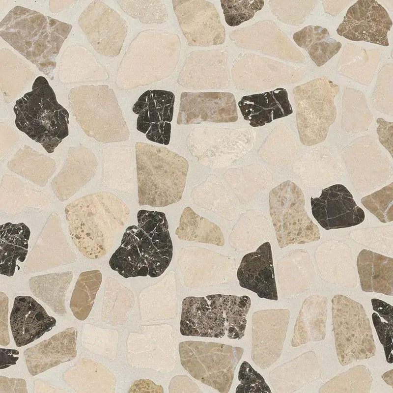 Mix Marble Pebbles Tumbled 10mm Pattern Mosaics by MSI Surfaces