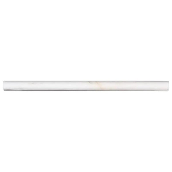 Bianco Dolomite Polished Pencil Marble Mosaics 3/4x3/4