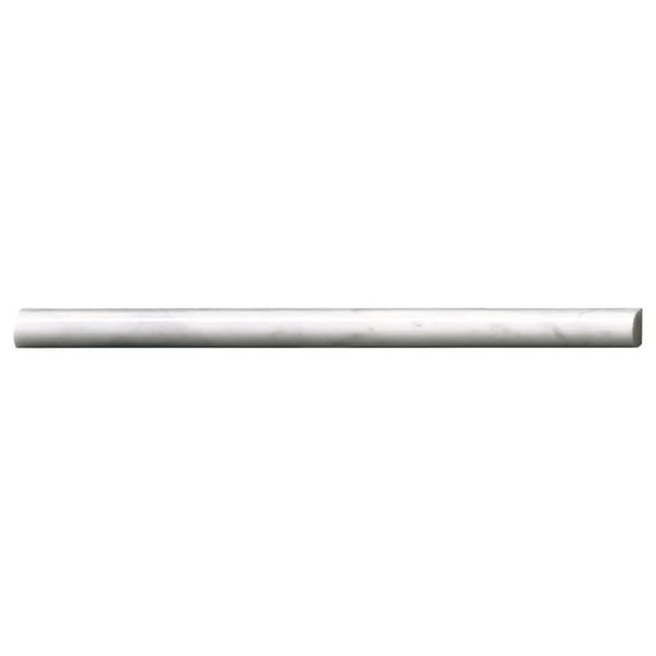 Carrara White Polished Pencil Marble Mosaics 3/4x3/4
