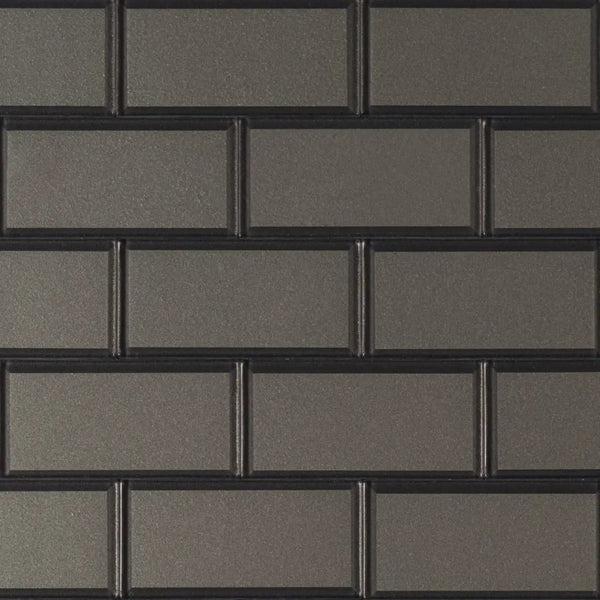 Crisson Bevel Subway Tile Glass Mosaics 2x4