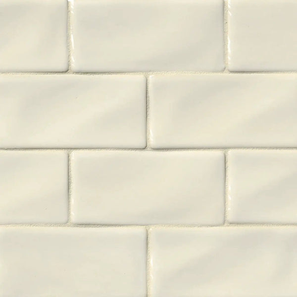 Antique White Subway Tile 3x6 Glossy Ceramic Mosaics