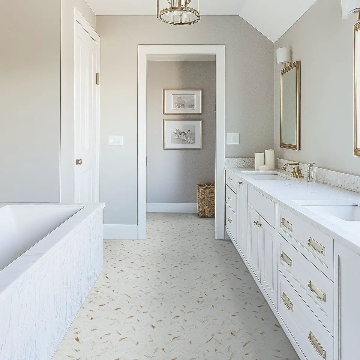 Calacatta Gold Matte 1x3 Herringbone Porcelain Mosaics by MSI Surfaces