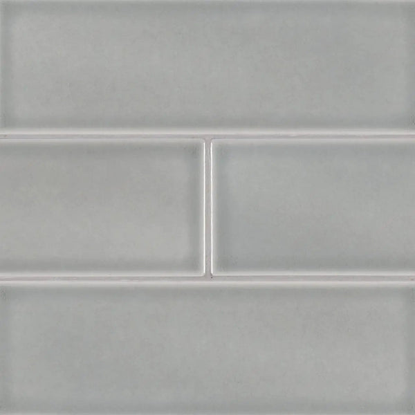 Morning Fog Subway Tile 4x12 Glossy Ceramic Mosaics