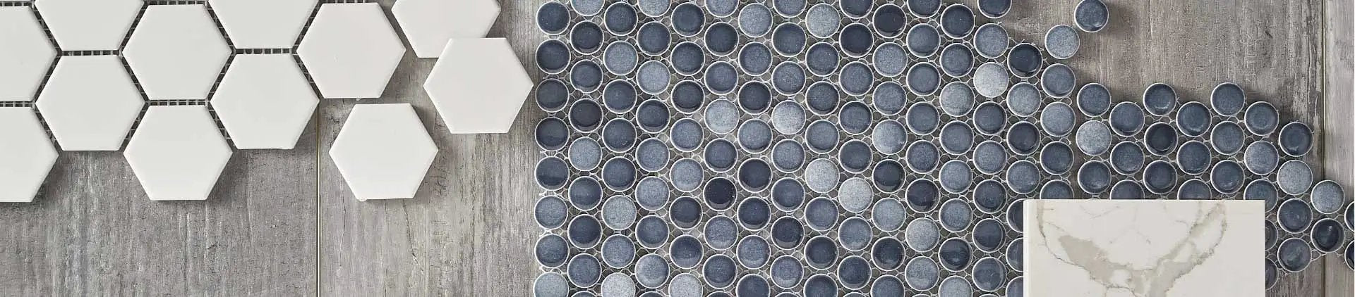 Angora Rhombus Polished Marble Mosaics close up