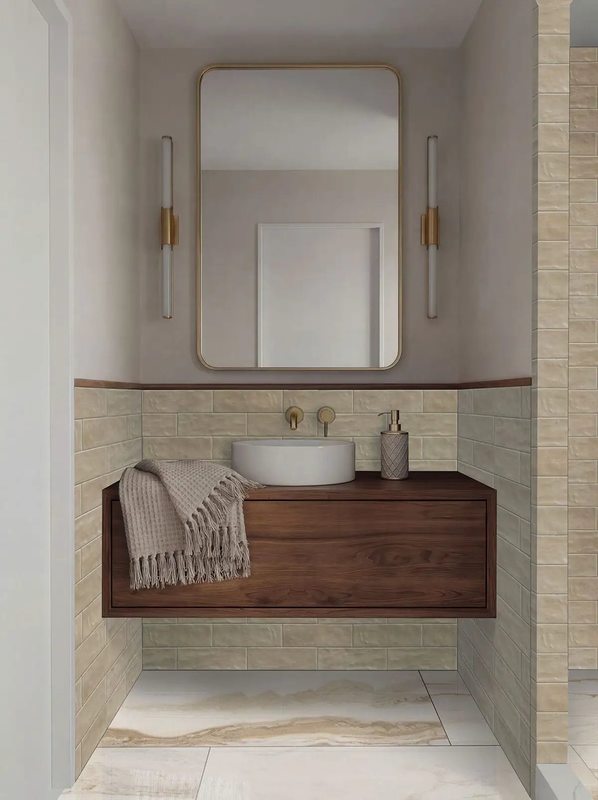 Sierra Umber 4x12 Matte Porcelain Mosaics by MSI Surfaces
