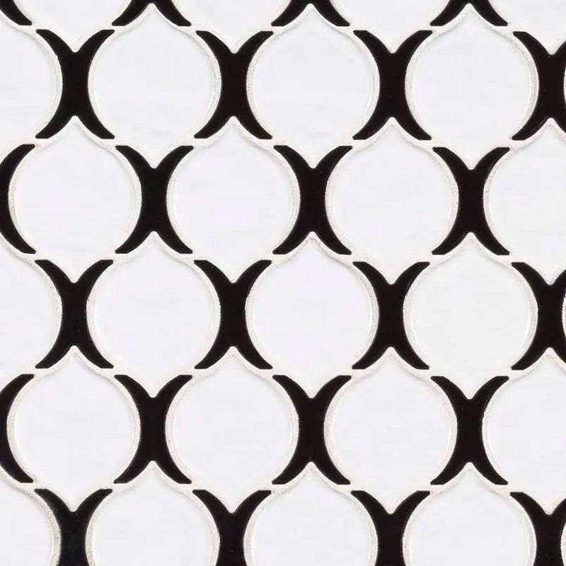 Teardrop Tuxe 6mm Glossy Pattern Porcelain Mosaics by MSI Surfaces