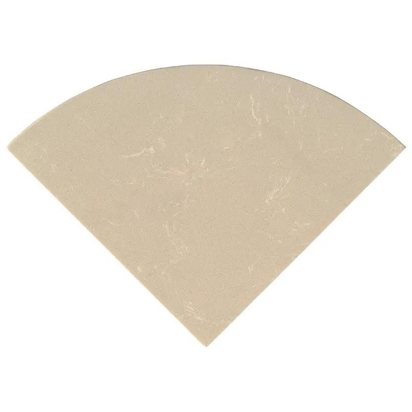 Engineered Beige 18" Radius Seat Polished Marble Mosaics close up