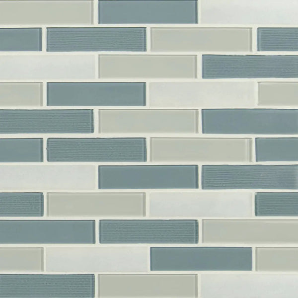 Colosseo Azul Brick 1x4x4mm Glass Mosaics 1x4